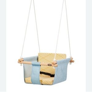 Little Tikes Wood Rockabye Nature Swing 2-4 years toddler safe fabric